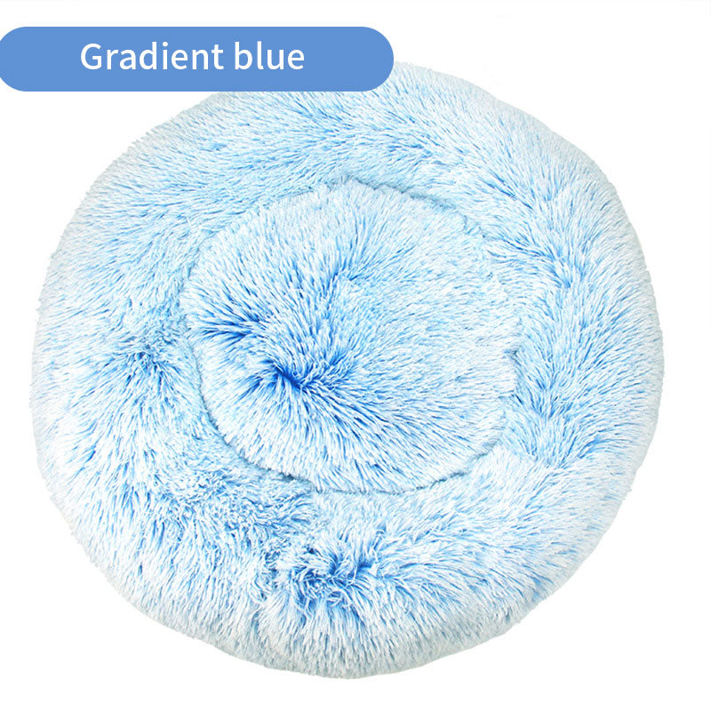 Plush Round Pet Bed