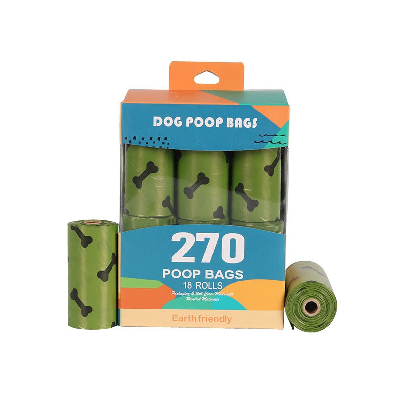 Biodegradable Dog Poop Bags with Bone Print