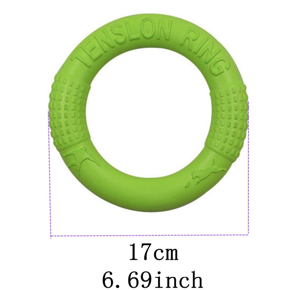 Rubber Flying Disc Dog Toy - Interactive Fetch