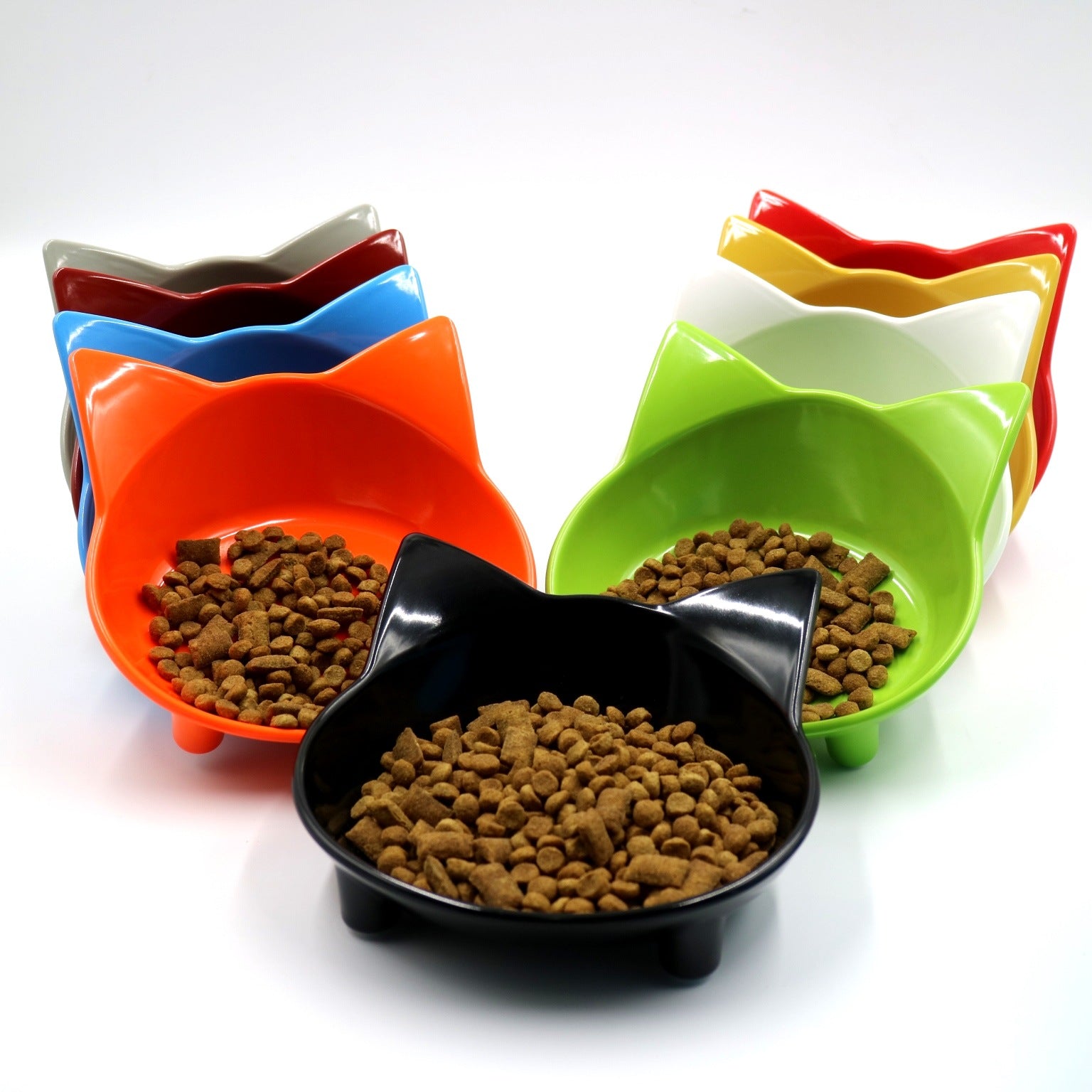 Melamine Cat Bowl - Non-Slip, Multiple Colors