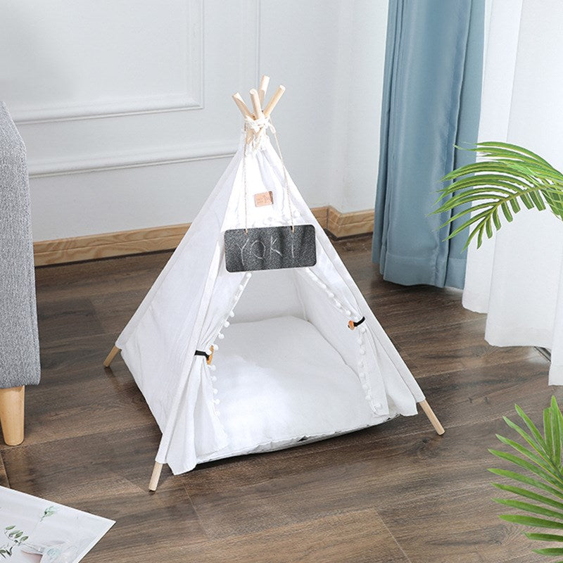 Canvas Pet Tent Bed