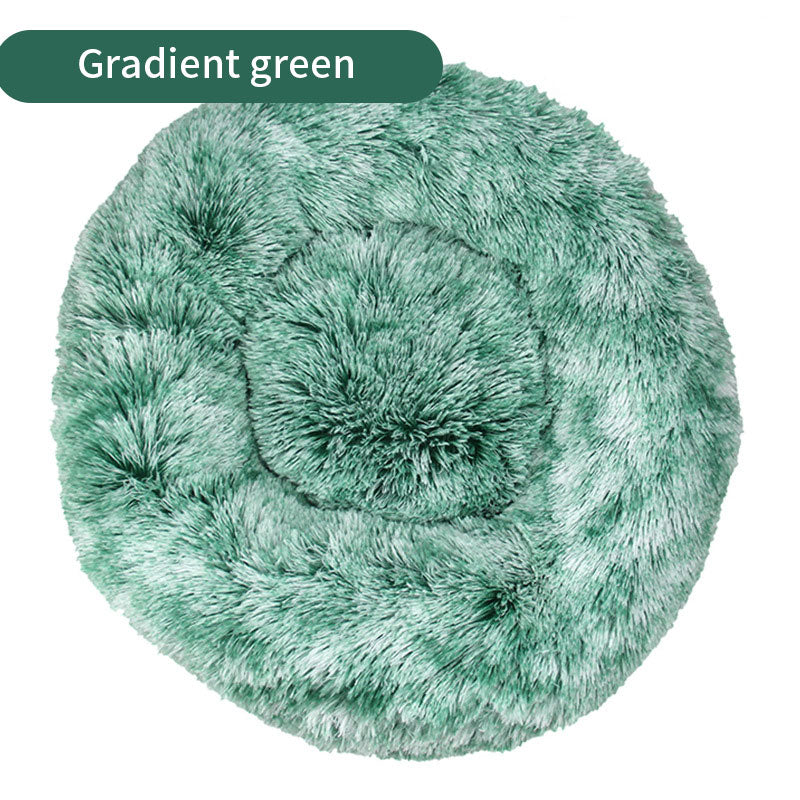 Plush Round Pet Bed
