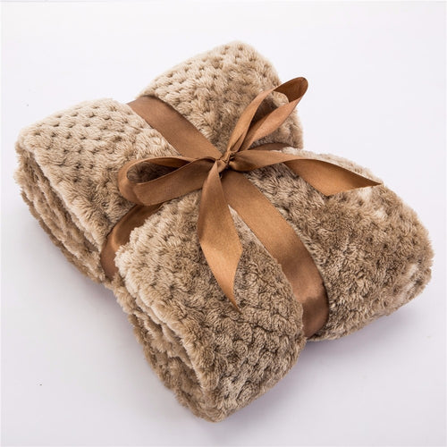 Cozy Coral Fleece Pet Blanket