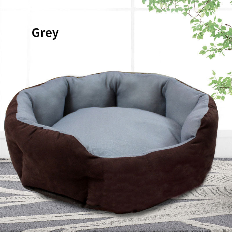 Washable Pet Kennel Bed for Cats & Dogs