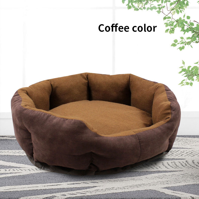 Washable Pet Kennel Bed for Cats & Dogs