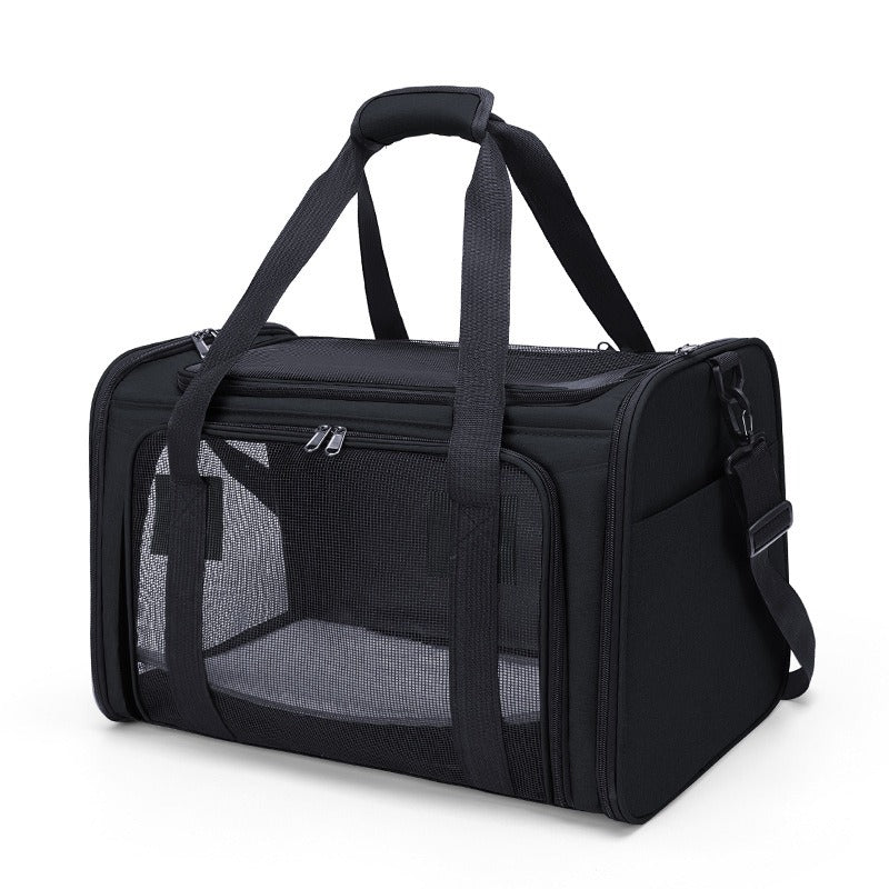 Foldable Cat Carrier Backpack - Breathable Crossbody Bag