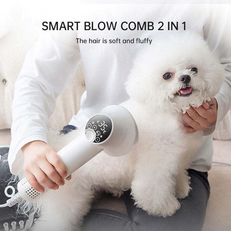 Smart Pet Hair Dryer &amp; Brush