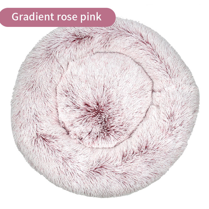Plush Round Pet Bed