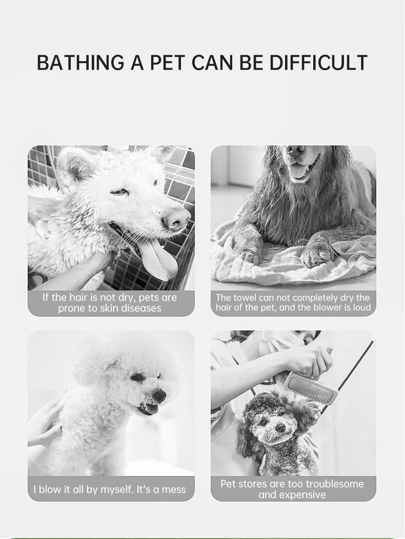 Smart Pet Hair Dryer &amp; Brush