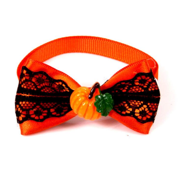 Orange Pumpkin Bow Tie
