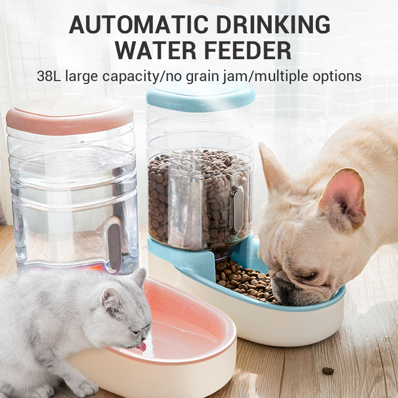 Automatic Pet Water Dispenser & Feeder for Dogs and Cats
