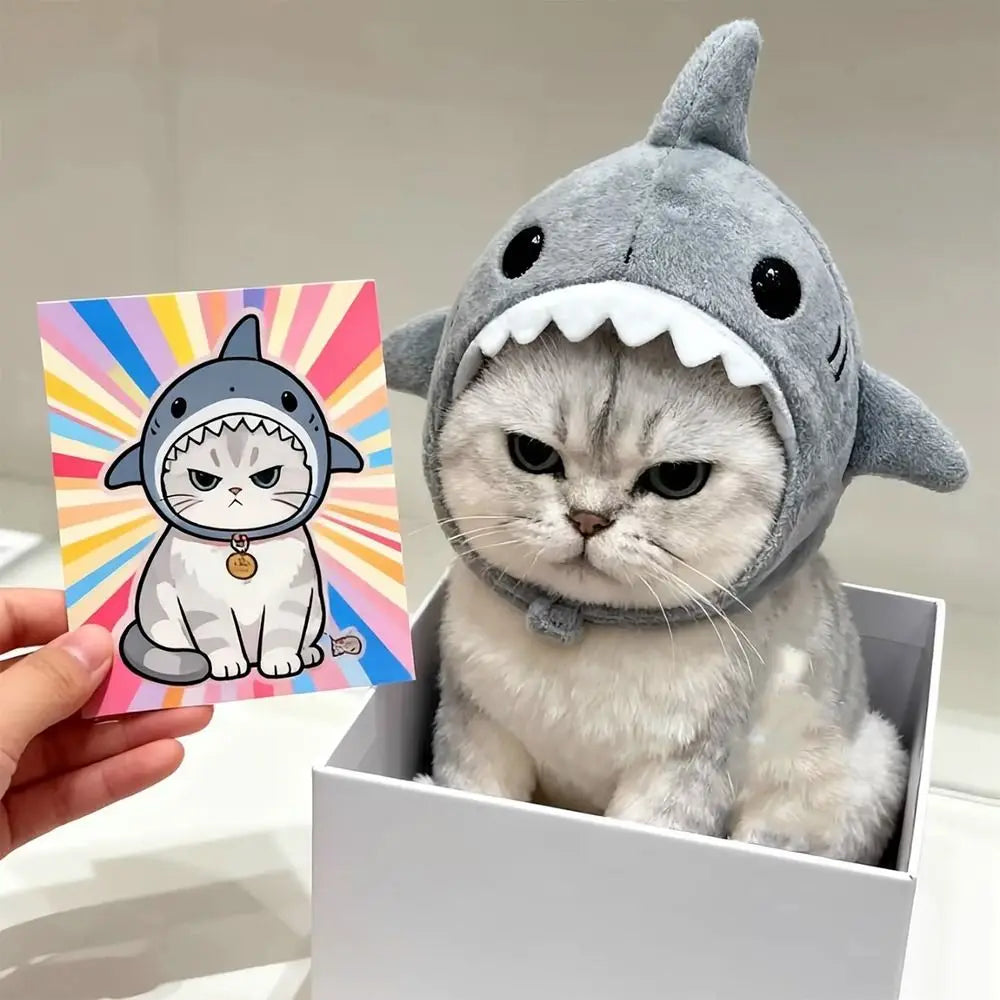Cat shark hat side view